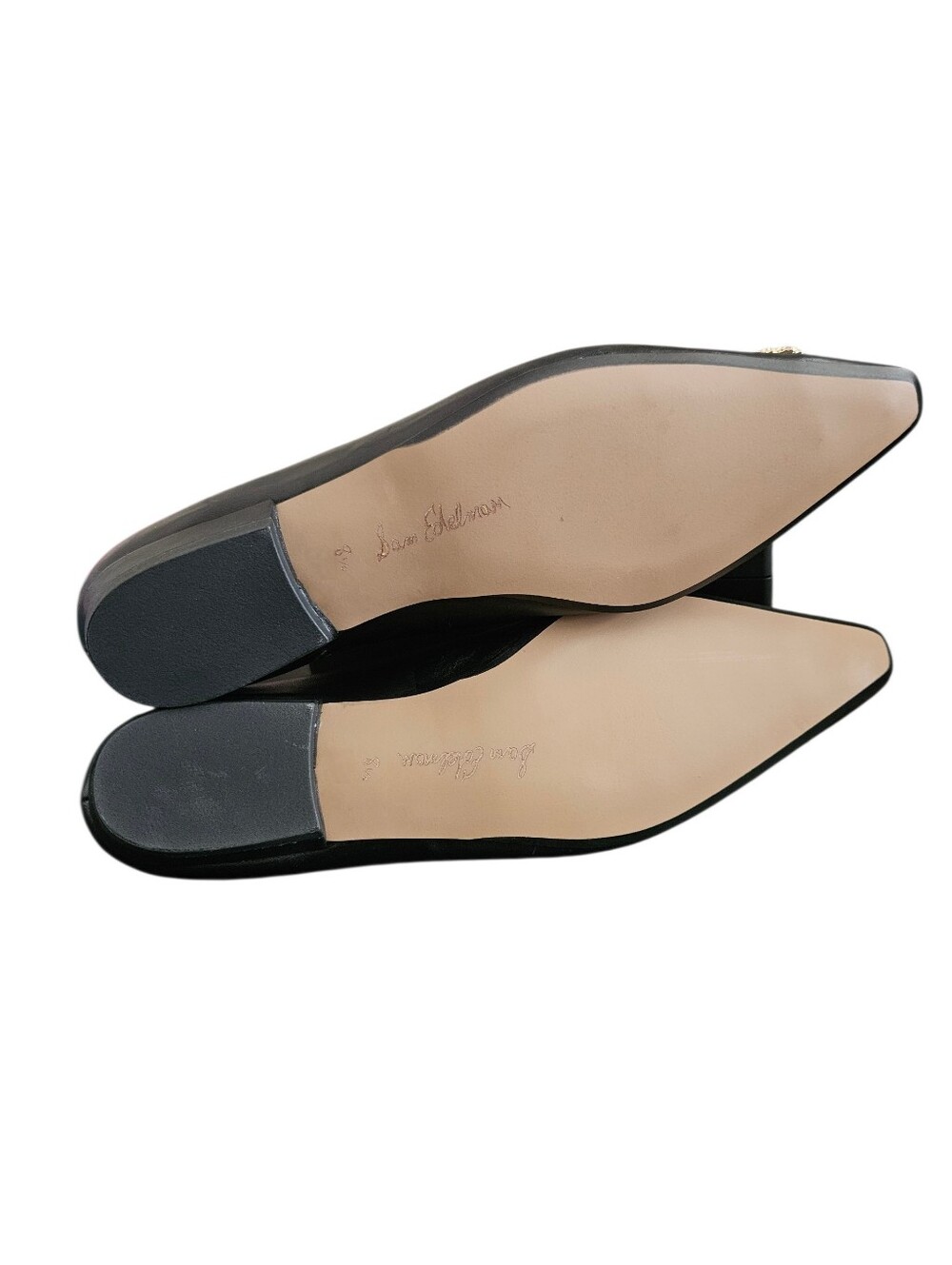 Sam Edelman Janina Pointed Toe Black Glove Fit Leather Flats Size 8.5 - Picture 3 of 9